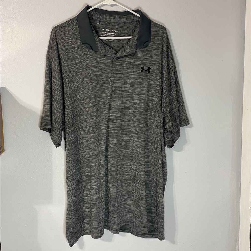 Under Armour Men's Gray Polo Shirt 3XL